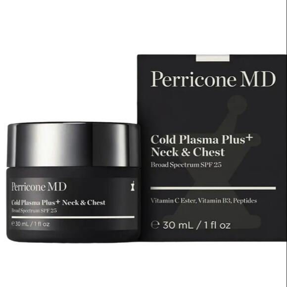 PERRICONE MD Cold Plasma+ Neck and Chest Broad Spectrum SPF 25 1oz. NEW - Picture 1 of 13